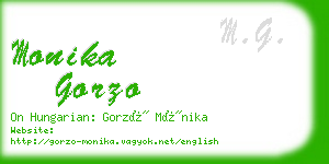 monika gorzo business card